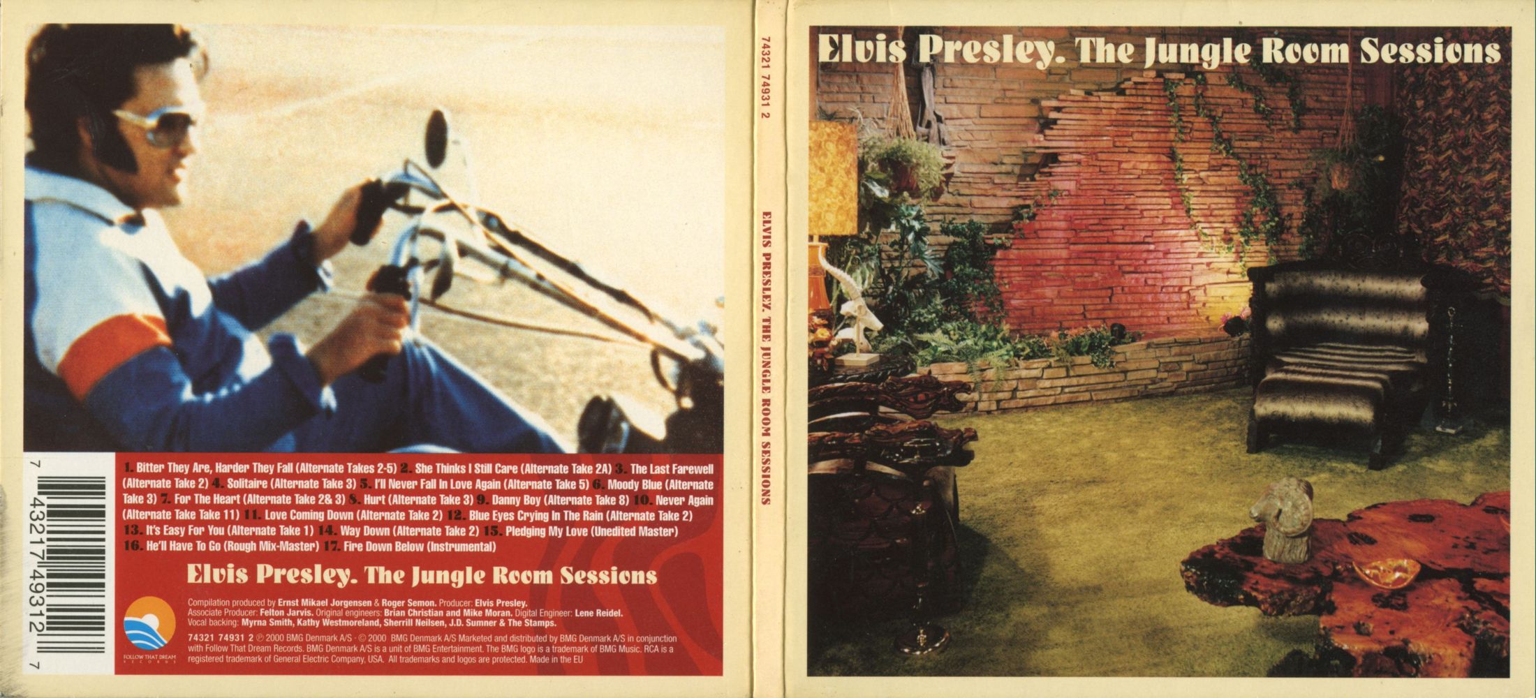 Elvis Presley  The Jungle Room Sessions : Front + Back